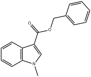 1-Methyl-1H-indole-3-carboxylic acid benzyl ester 结构式