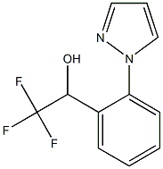 2,2,2-Trifluoro-1-[2-(1H-pyrazol-1-yl)phenyl]ethan-1-ol 结构式