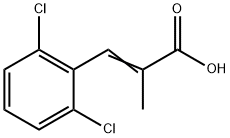 3-(2,6-二氯苯基)-2-甲基丙烯酸 结构式