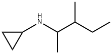 N-(3-甲基戊烷-2-基)环丙胺 结构式