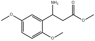 methyl 3-amino-3-(2,5-dimethoxyphenyl)propanoate 结构式