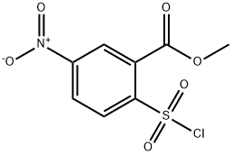 2-(氯磺酰基)-5-硝基苯甲酸甲酯 结构式