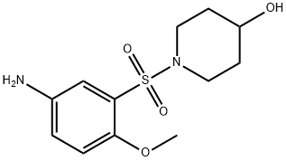 1-[(5-amino-2-methoxybenzene)sulfonyl]piperidin-4-ol 结构式