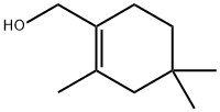 1-Cyclohexene-1-methanol, 2,4,4-trimethyl- 结构式