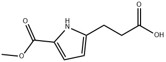 3-(5-(甲氧基羰基)-1H-吡咯-2-基)丙酸 结构式