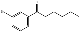 1-(3-bromophenyl)hexan-1-one 结构式
