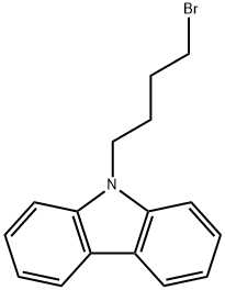 9-(4-溴丁基)-9H-咔唑 结构式