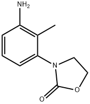 3-(3-氨基-2-甲基苯基)-1,3-噁唑烷-2-酮 结构式