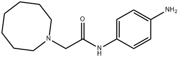 N-(4-氨基苯基)-2-(氮杂环辛烷-1-基)乙酰胺 结构式