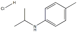 4-甲基-N-(丙烷-2-基)苯胺盐酸 结构式