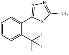 2-氨基-5-[2-(三氟甲基)苯基]-1,3,4-噻二唑 结构式