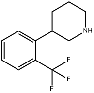3-(2-(三氟甲基)苯基)哌啶 结构式