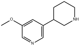 3-methoxy-5-piperidin-3-ylpyridine 结构式