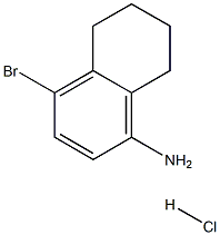4-溴-5,6,7,8-四氢萘-1-胺盐酸盐 结构式