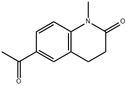 6-乙酰基-1-甲基-1,2,3,4-四氢喹啉-2-酮 结构式