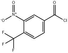 Benzoyl chloride, 3-nitro-4-(trifluoromethyl)- 结构式