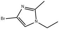 4-溴-1-乙基-2-甲基-1H-咪唑 结构式