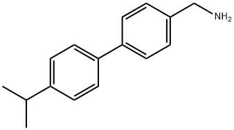 {4-[4-(Propan-2-yl)phenyl]phenyl}methanamine 结构式