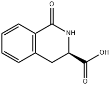 (3R)-1,2,3,4-四氢-1-羰基-3-异喹啉羧酸 结构式