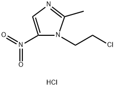 1-(2-氯乙基)-2-甲基-5-硝基-1H-咪唑盐酸盐 结构式