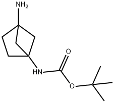 TERT-BUTYL 4-AMINOBICYCLO[2.1.1]HEXAN-1-YLCARBAMATE 结构式