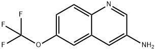 6-(三氟甲氧基)喹啉-3-胺 结构式