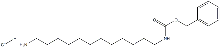 N-苄氧羰基-1,12-二氨基十二烷盐酸盐 结构式