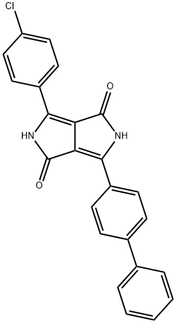 3-(biphenyl-4-yl)-6-(4-chlorophenyl)-2,5-dihydropyrrolo[3,4-c]pyrrole-1,4-dione 结构式