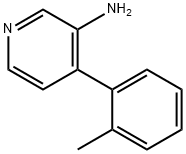 3-AMINO-4-(2-TOLYL)PYRIDINE 结构式