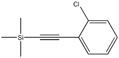 [2-(2-chlorophenyl)ethynyl]trimethylsilane 结构式