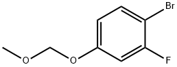 1-溴-2-氟-4-(甲氧基甲氧基)苯 结构式