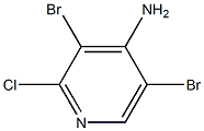 4-PyridinaMine, 3,5-dibroMo-2-chloro 结构式