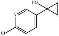 1-(6-CHLORO-3-PYRIDINYL)-CYCLOPROPANOL 结构式