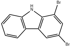 1,3-dibromo-9H-carbazole 结构式