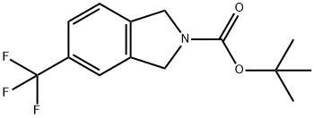 TERT-BUTYL 5-(TRIFLUOROMETHYL)ISOINDOLINE-2-CARBOXYLATE 结构式