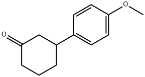 3-(4-甲氧基苯基)环己酮 结构式