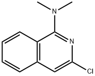 3-CHLORO-N,N-DIMETHYLISOQUINOLIN-1-AMINE 结构式
