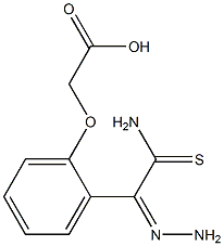 {2-[2-(aminocarbothioyl)carbohydrazonoyl]phenoxy}acetic acid 结构式