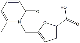 5-[(2-Methyl-6-oxo-1(6H)-pyridinyl)methyl]-2-furoic acid 结构式