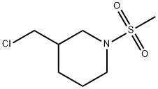 3-(氯甲基)-1-甲磺酰哌啶 结构式