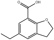 5-ethyl-2,3-dihydro-1-benzofuran-7-carboxylic acid 结构式