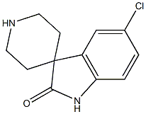 5-氯螺[二氢吲哚-3,4'-哌啶]-2-酮 结构式