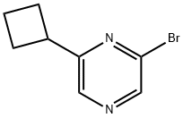 2-Bromo-6-(cyclobutyl)pyrazine 结构式