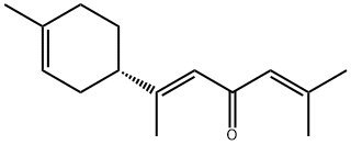 2,5-Heptadien-4-one, 2-methyl-6-[(1S)-4-methyl-3-cyclohexen-1-yl]-, (5E)- 结构式