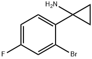 1-(2-溴-4-氟苯基)环丙胺 结构式
