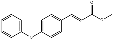 甲基(E)-3-(4-苯氧基苯)丙烯酸酯 结构式