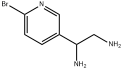 1-(6-BROMO-3-PYRIDYL)ETHANE-1,2-DIAMINE 结构式