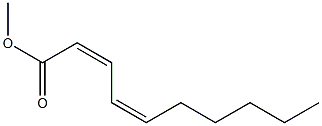 methyl cis-2,cis-4-decadienoate 结构式