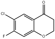 6-氯-7-氟-3,4-二氢-1-苯基-4-酮 结构式
