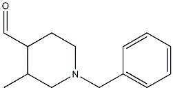 1-benzyl-3-methylpiperidine-4-carbaldehyde 结构式
